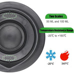 Measuring Cup Mix Compatible with Thermomix TM5 TM6, Removable Measuring Cup Cover with Graduations of 100 Ml and 50 Ml