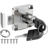 Cam Lock with Identical Wrench Silver, Home Drawer, Mailbox Cupboard, Storage Cabinet Safety Lock for Cabinet