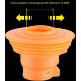 Clapet Anti-Orange Retour Anti-Odeur in Silicone for Machine a Laver and Bathroom - Front View