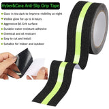 Tape Adhesive Anti-Black X, Slip with Film Lumineux Brille in the, 5 M, 5 cm - Side View