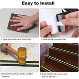 Tape Adhesive Anti-Black X, Slip with Film Lumineux Brille in the, 5 M, 5 cm