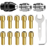 15 Pcs Pinces of Serrage for Mandrin of Perceuse Dremel, 32 in, 0.125 in