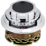 Metal Combination Padlock with Disc Code Anti-Theft Robust, Chrome Jewelry, Cabinets Diameter, for Safes, 6.6 cm Diameter
