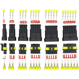 352 Pcs Waterproof a Water Connector Kit Car, Scooter Electrical Terminal of Car Waterproof a 0.5 and 0.75 Pins for Motorcycle - Top-Down View