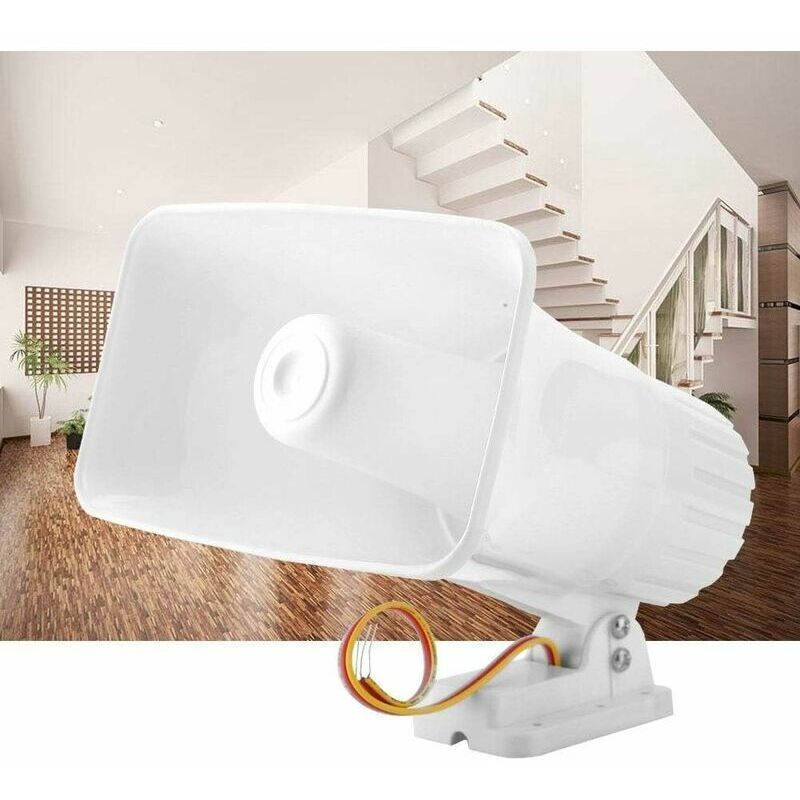 Alarm Siren, 12V 150TB Electronic Alarm Siren Horn 150TB Indoor and Outdoor Safety Siren for Home Security System