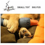 Puppy Dog Toy Accessories Blue, Soft Surprise Gift Plush Interactive Dog Toy in the Shape of a Wild Goose, 32cm - Front View