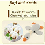 Puppy Dog Toy Accessories Blue, Soft Surprise Gift Plush Interactive Dog Toy in the Shape of a Wild Goose, 32cm - Side View