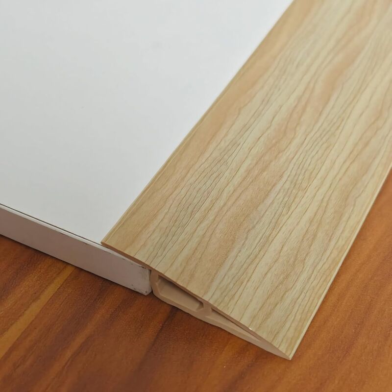 PVC Threshold Ramps Self-Wide Drop, Carpet Flooring, and Parquet Threshold Reducers Adhesive Floor Transition Strips, 5 cm, 710 mm