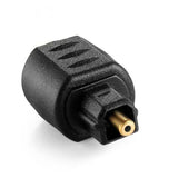 Female to Mini Optical Male Digital Audio Adapter, 3.5mm - Front View