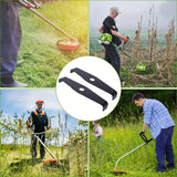 Spare Blade with 2 Teeth Bore, Thickness Cutting Edge Length Special Bramble Blade for Brush Cutter, 310 mm, 25.4 mm, 3 mm - Top-Down View