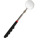 Telescopic Mirrors Black, Non-Slip Handle Telescopic Up to Inspection Mirror Adjustable Inspection Mirrors for Auto Repair, 73 cm