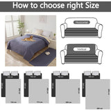 Cover of Sofa 100 Waterproof Gray, 130, Sofa Chats, Chiens Cover of Bed Convient Aux Enfants Cover for Pets of Compagnie, 210cm - Top-Down View