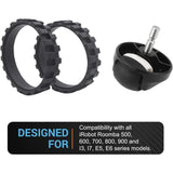 Set of Tires of Roue a Billes of Spare Compatible with the Series IRobot Roomba 500 - Side View