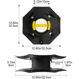 Robust Cable Reel Black, Camping Cables Christmas Garlands Empty Holder for Connection Cables Rotary Reel for Caravan Electric Cables.