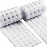Round Scratch Stickers Self-1200 Round Self-Adhesive Hook and Loops, 600 Pairs Circles with Self-Adhesive Hook and Loop Pads, 15mm