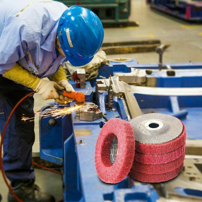 5 Pcs Polycarbonate Grinding and Polishing Discs and, Abrasive Torque Grinder Disc Paint Cleaning and Rust Removal Wheel, 100 mm