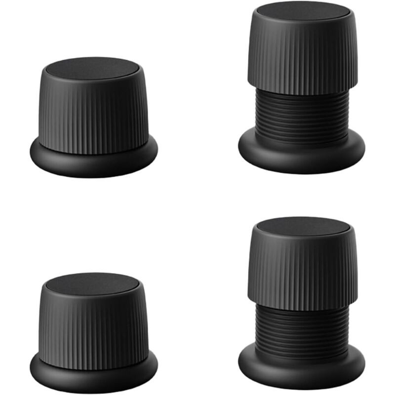 4 Pcs Adjustable Boosters Antiderapants for Furniture Black, Beds Sofas, Tables and Chairs Legs of Furniture Reglables of 4.1 to, 6.3 cm