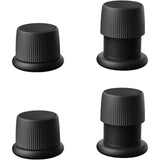 4 Pcs Adjustable Boosters Antiderapants for Furniture Black, Beds Sofas, Tables and Chairs Legs of Furniture Reglables of 4.1 to, 6.3 cm