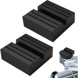 Pieces Tampon Carre Bloc of Cric in Rubber with Rainure Carrees Holder of Cric Jack Pad Bloc Automobile Hydraulique Cale for Cric of Car, 75x75x25 Mm