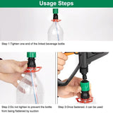 Parts Adapter of Bottle with Hose for High Pressure Pistols Transparent, Adapter of Extension of Spare for Bottle of Cola - Side View