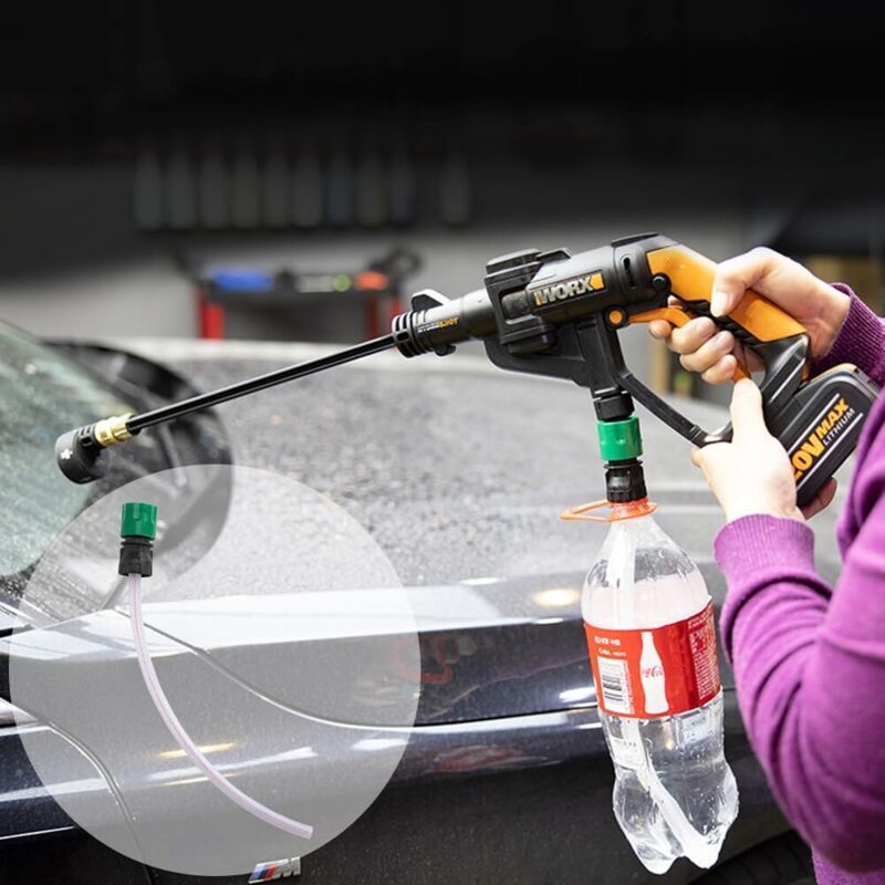 Parts Adapter of Bottle with Hose for High Pressure Pistols Transparent, Adapter of Extension of Spare for Bottle of Cola