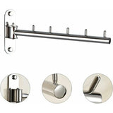 1 Pcs Door Clothes Wall Mounted Door Hanger Wall Mounted Folding Hanger Wall - Top-Down View