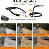 Neck Reading Lamp, 3 Colors the Tricot the Repair Flexible Arm Rechargeable, LED Reading Lamp Adjustable Brightness - Side View