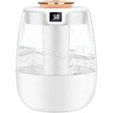 Ambient Air Humidifier 2.2 L with Smart Display of Humidity Ultra, Quiet 20 DB Automatic Shutdown Mini Humidifier with Light LED