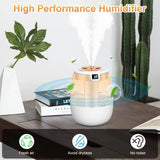 Ambient Air Humidifier 2.2 L with Smart Display of Humidity Ultra, Quiet 20 DB Automatic Shutdown Mini Humidifier with Light LED