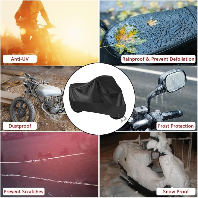 Tarp of Motorcycle Outdoor, Scooter X X 125 C Cyclomoteur, 210D Waterproof Resistante Aux UV Tarp of Motorcycle for, 245 cm, 105 cm