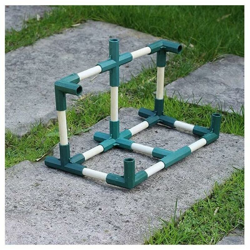 10 Pcs 4, Way Cross Greenhouse Frame Connectors Plastic Tube Connectors for Garden Frames, 16mm