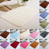 White Non Slip Absorbent Bathroom Rug, Extra Soft Machine Washable Bath Mat for Tub and Shower, 24 x 16 in