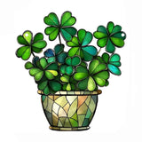 St Patricks Day Shamrock Acrylic Hanging Ornaments for Irish Party Wall and Wreath Decor