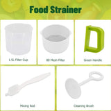 Soy Milk Juice Filter Nut Milk Bag Replacement, Reusable Food Strainer for Fruit Juice Yogurt and Nut Milk, 1.5 L