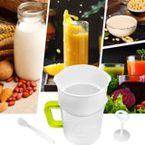 Soy Milk Juice Filter Nut Milk Bag Replacement, Reusable Food Strainer for Fruit Juice Yogurt and Nut Milk, 1.5 L - Rear View