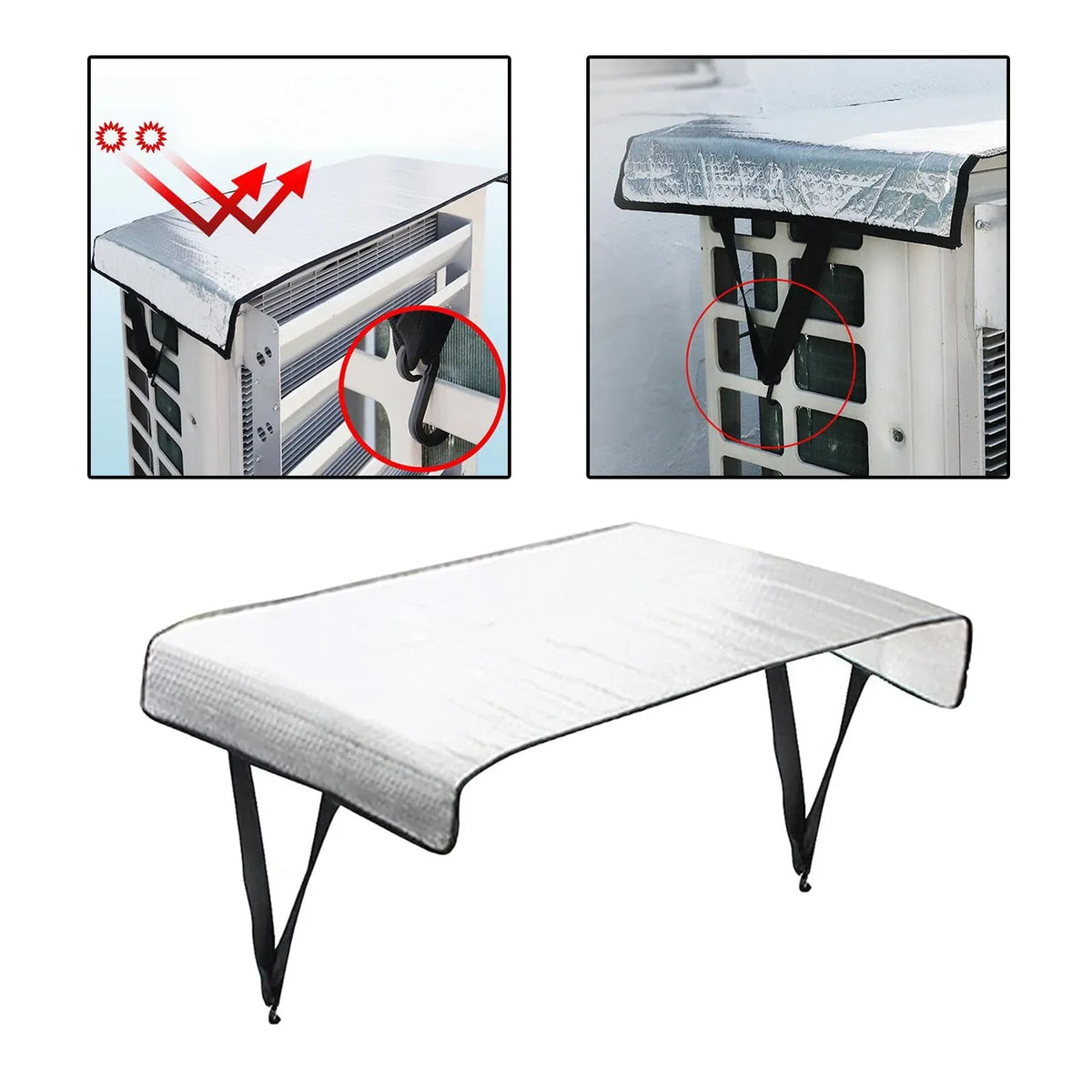 Waterproof Outdoor Air Conditioner Cover, Protective Rain Cover for Outside AC Unit