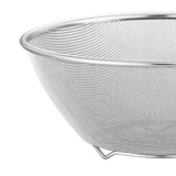 2 Pcs 304 Stainless Steel Colander With Mixing Bowl, Drainer Basket and Rinser for Pasta Rice Fruit, 18 cm