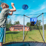 Waterproof Trampoline Basketball Hoop, Lightweight Outdoor Training Backboard Accessory for All Ages - Top-Down View
