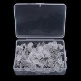 100 Pieces Clear Round Head Upholstery Spiral Nail Studs, Furniture Sofa Tack Pins and Fasteners