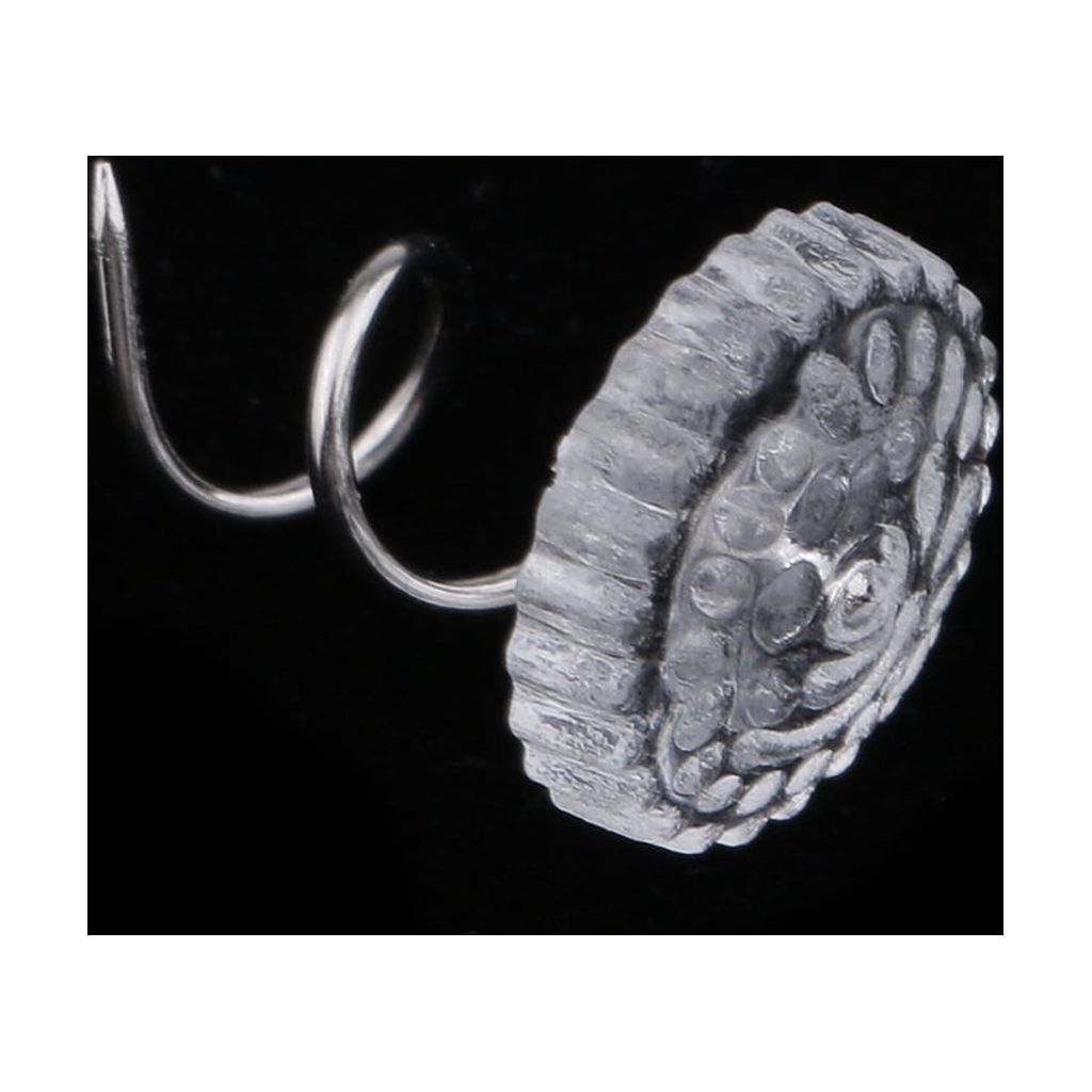 100 Pieces Clear Round Head Upholstery Spiral Nail Studs, Furniture Sofa Tack Pins and Fasteners