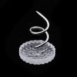 100 Pieces Clear Round Head Upholstery Spiral Nail Studs, Furniture Sofa Tack Pins and Fasteners
