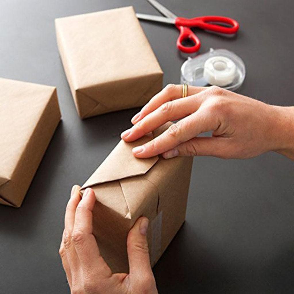 Brown Kraft Paper Roll, Heavy Duty Wrapping Paper for DIY Postal Gift Wrapping and Tabletop Protection, 300mm*30m