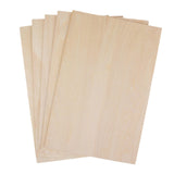 5 Pcs Balsa Wood Panels, Unfinished Basswood Sheets for DIY Crafts and Miniature Models, 300 x 200 x 2 mm