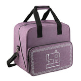 Serger Carrying Case, Universal Overlock Sewing Machine Tote Bag With Shoulder Strap and Handles - Front View