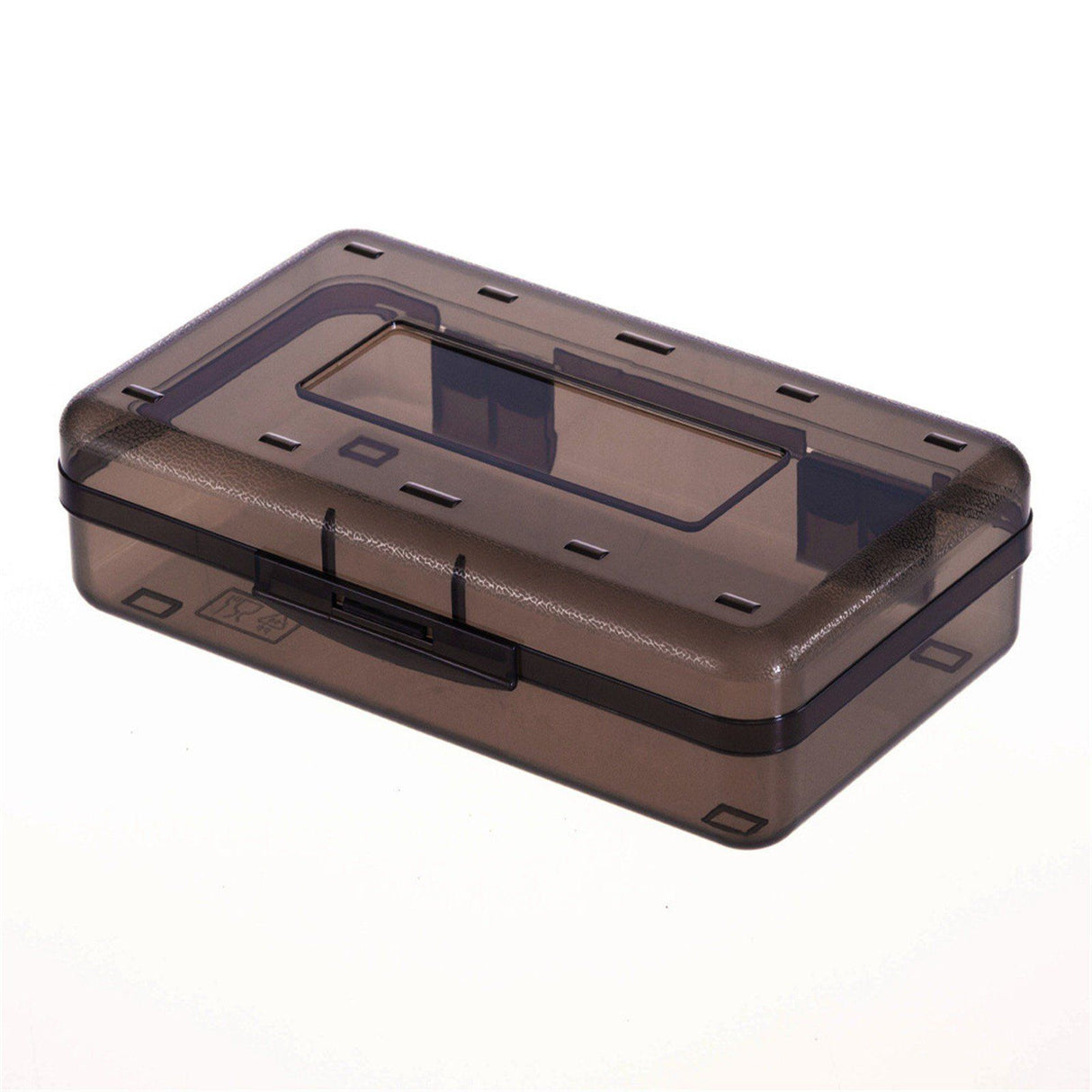 Large Capacity Clear Plastic Pencil Case With Snap Tight Lid, Crayon and Marker Storage Box