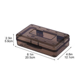 Large Capacity Clear Plastic Pencil Case With Snap Tight Lid, Crayon and Marker Storage Box - Side View