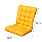 Soft Rocking Chair Cushion, Thick Indoor Outdoor Rattan Chair Seat Pad - Side View