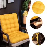 Soft Rocking Chair Cushion, Thick Indoor Outdoor Rattan Chair Seat Pad - Top-Down View