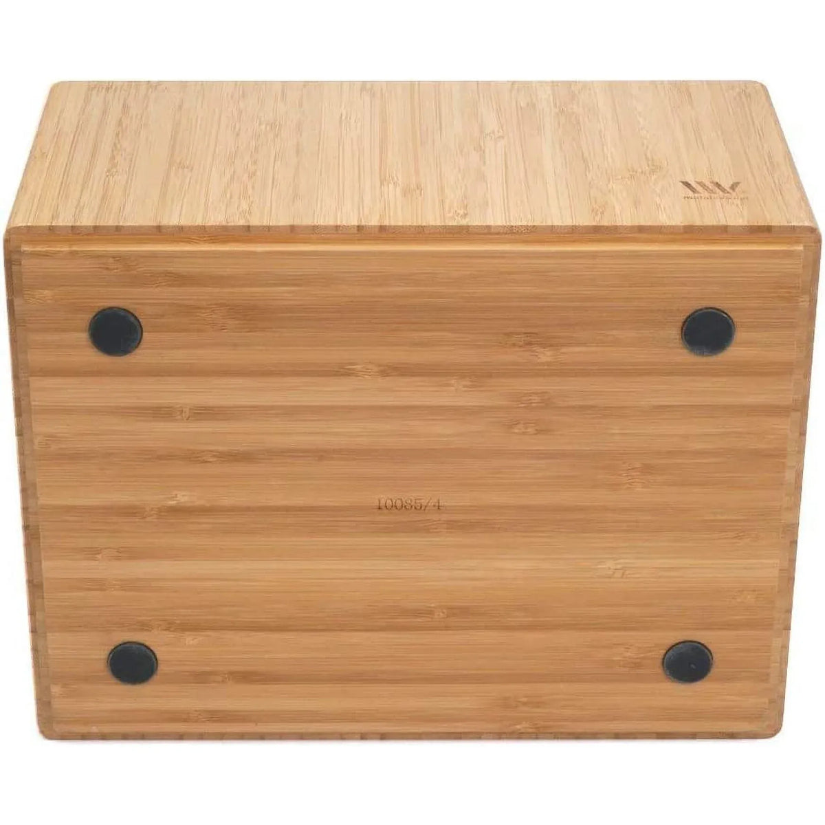 Bamboo Storage Box With Handles, Stackable Organizer Bin for Toys Bedding Clothes Closet Office Shelf, 14 x 11 x 6.5 in
