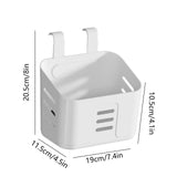 Poolside Storage Basket, Polypropylene Cup and Toy Bin for Above Ground Frame Pools, White Gray Yellow, 8.07 x 7.48 x 4.13 in